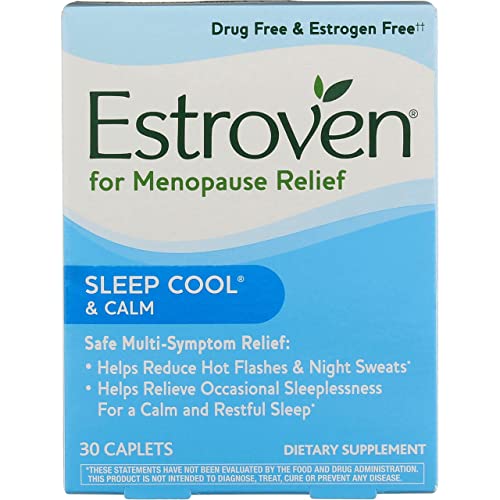 Estroven Nighttime Multi-Symptom Menopause Supplement - 30 Caplets, Pack of 2