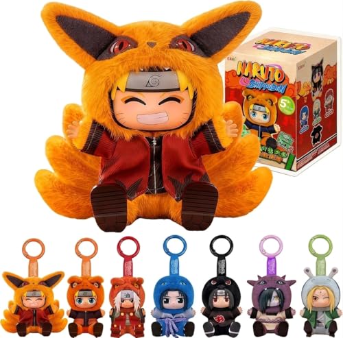 ABYSTYLE Naruto Shippuden Miniso Cute Beasts Eaki Blind Box Collectible Plush Official Anime Mystery Plush Toy Soft & Cuddly Mini Plush for Fans and Collectors