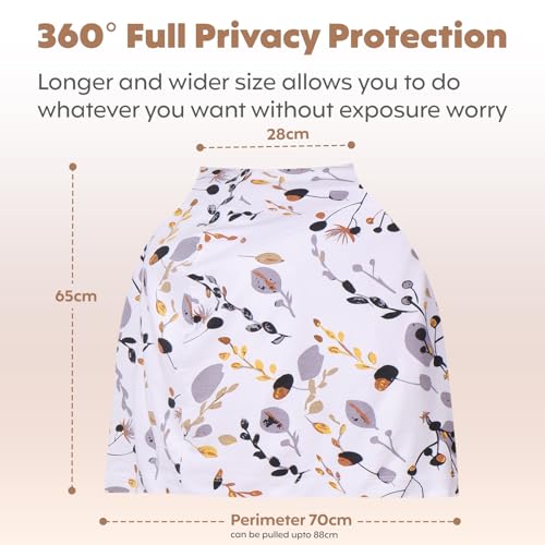 Image of a baby cherry-Nursing Cover, Nursing Covers for Feeding Mom, Feeding Cover Breastfeeding Mother, Feeding Cover for Mom, Multi-Use, Breathable, 360 Full Privacy (Brown),1 Count