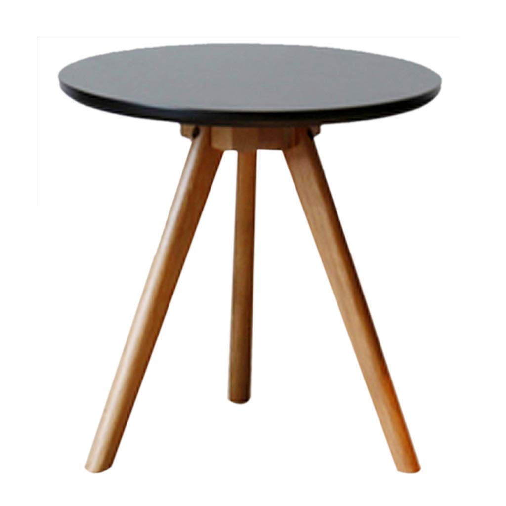 Table café élégante et durable petite table à thé noire robuste