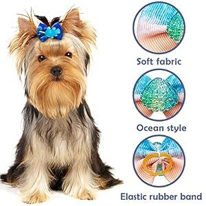 24pcs/12pairs Dog Hair Bows with Rubber Band Summer Sea Animal Pattern for Girl Boy Male Female Small Medium Puppy Doggie Poodle Toknot Bowknot Elastic Grooming Accessories 24pcs/12pairs Dog Hair Bows with Rubber Band Summer Sea Animal Pattern for Girl Boy Male Female Small Medium Puppy Doggie Poodle Toknot Bowknot Elastic Grooming Accessories