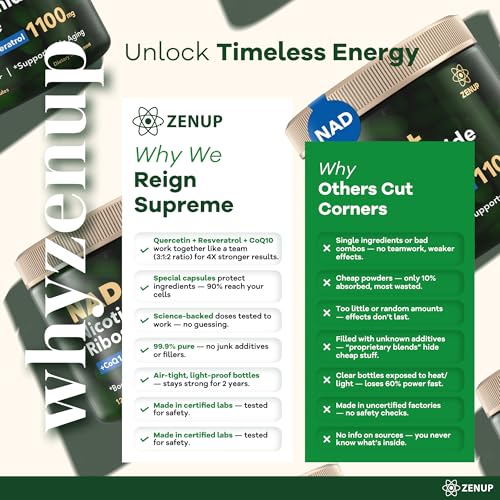 nad supplement research  1100mg liposomal nicotinamide riboside with resveratrol amp quercetin  anti-aging cellular energy mental focus  120 caps