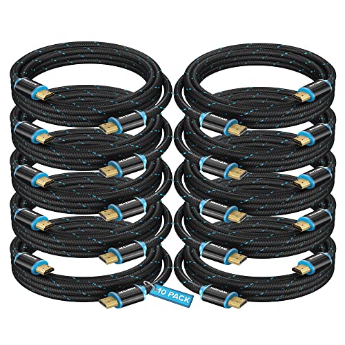 Product Deal HDMI Cable 4K HDMI 2.0, 10ft, Certified 18Gbps, 4K@60Hz Ultra High-Speed Gaming HDMI Cable, 4K Cable, 10 Pack, UL-Listed Product Deal HDMI Cable 4K HDMI 2.0, 10ft, Certified 18Gbps, 4K@60Hz Ultra High-Speed Gaming HDMI Cable, 4K Cable, 10 Pack, UL-Listed
