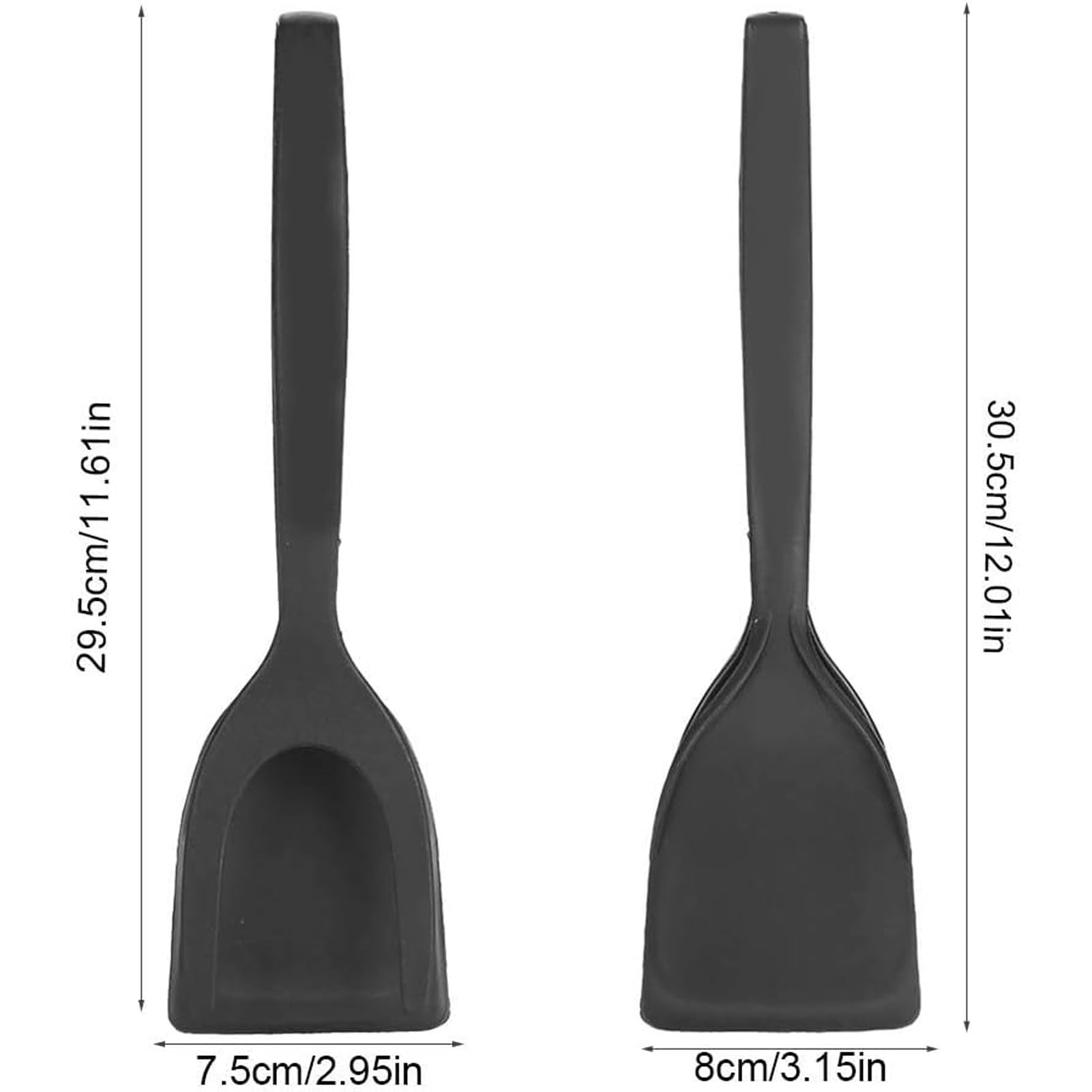 Dexas Spoon and Strain Stainless Steel Slotted Tongs, Green Handles