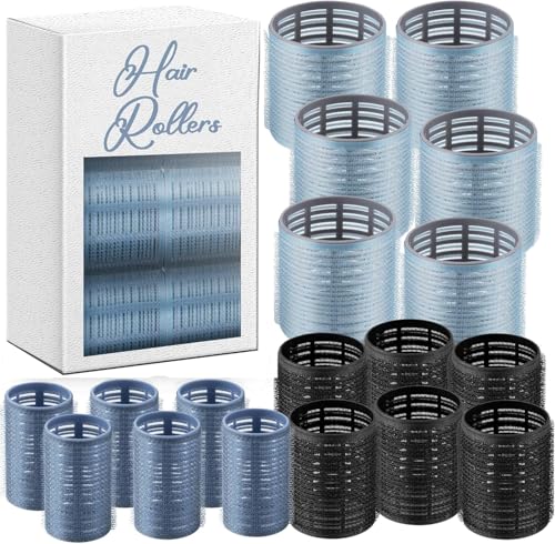 xnicx 18 Pezzi Bigodini Grandi per Volume,Heatless Hair Curler Rollers,Bigodino