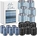 xnicx 18 Pezzi Bigodini Grandi per Volume,Heatless Hair Curler Rollers,Bigodino per Capelli per Ciuffo Adatto a Donne con Capelli Lunghi e Corti,3 Dimensioni(60,48,36 mm) immagine