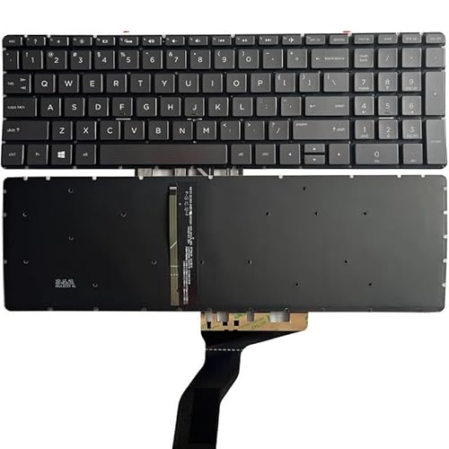 HP 15S-DY 15-DY 15T-DY 15-EF 15S-EQ TPN-Q201 TPN-Q222 TPN-W127 TPN-C129 TPN-C130 用ロシア語/米国/英国/スペイン語/ラテン語ノートパソコンキーボード(Gray US back