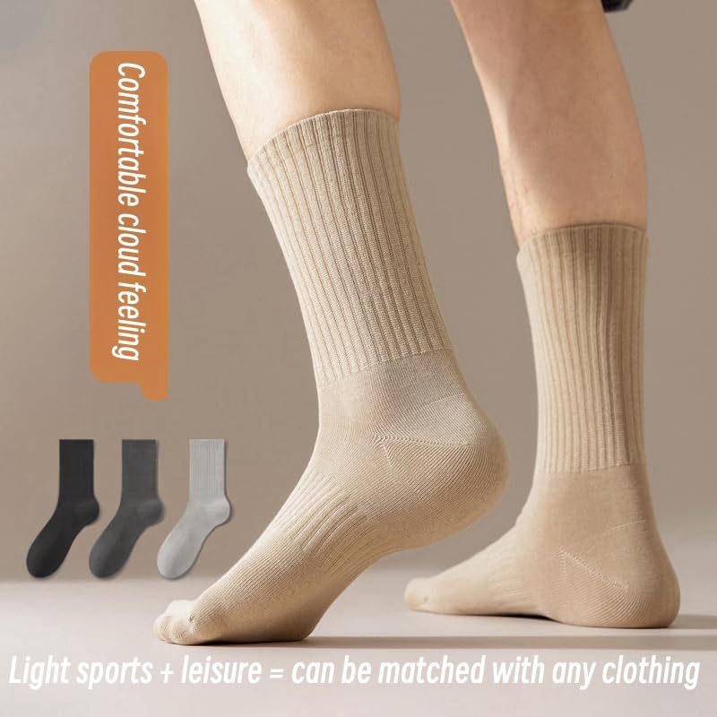 Men's & Women's 7-Color Assorted Crew Socks - Multi-Purpose Casual Sports Socks (Fits Men 8-10/Women 6-12)" (7 Pairs)3