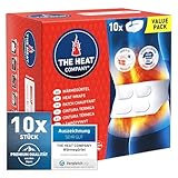 THE HEAT COMPANY Wärmegürtel - 10 Stück Vorteilspack - EXTRA WARM - Preis-Leistungs-Sieger - 12 Std. wohlige Wärme - sofort einsatzbereit - luftaktiviert - rein natürlich - für alle Größen: S-XL