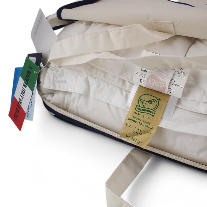 Molina 100% Piumino d'oca vergine Bianco Mongolia matrimoniale articolo Number One (250x200, 4 PUNTI CALORE)