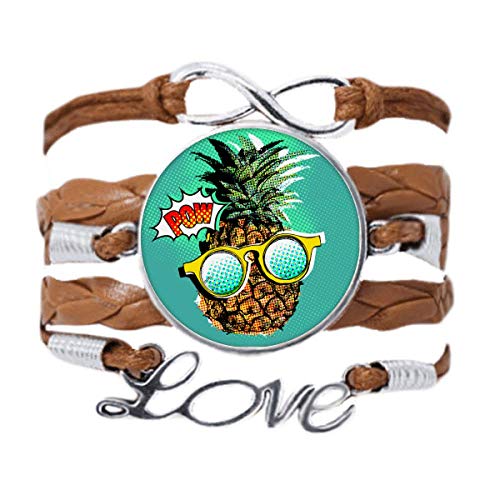 Bracelet BD Fruit en cuir noir parfait pour rehausser votre style décontracté