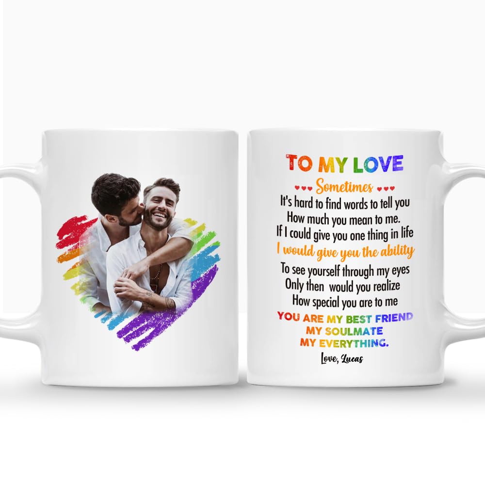 Valentines Mug For Him Personalized Gifts For LGBT Couple Coffee Mug You Complete Me And Make Personalized Coffee Mugs