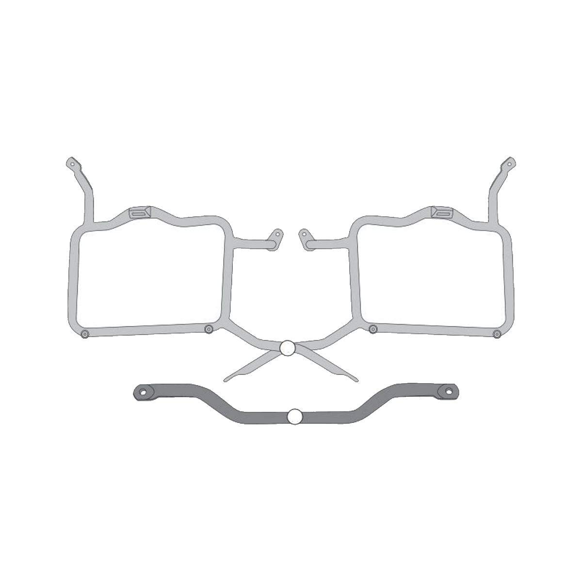Givi Tubular Side Pannier Holders - Kawasaki Versys (15-16) - PL4114