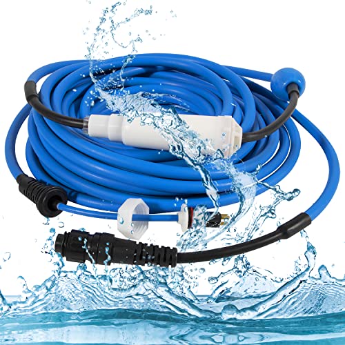 Hihitomorrow 9995873 Blue Cable Assy w/Swivel Replacement Parts Fit for Dolphin Supreme M4 M5, C3, Supreme M400 M500, Oasis Z5i, Triton Plus (Old), Wave 65 Robotic Pool Cleaners