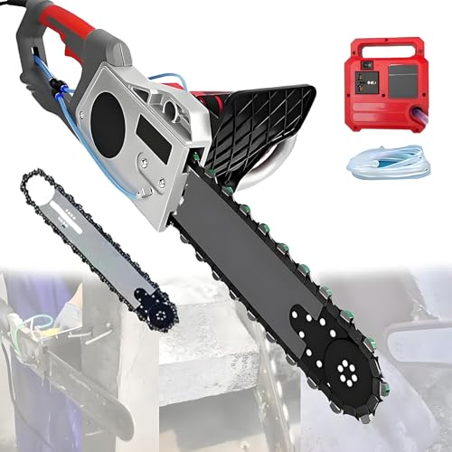 Handheld Concrete Chainsaw, Diamond Chain Wall Cutte with Water Fed