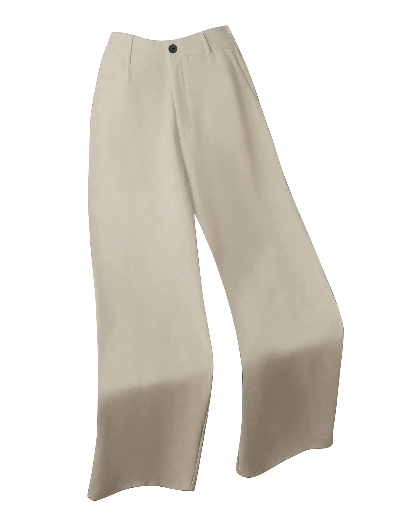 Trousers for Woman Pants Women's Formal Office Korean | Beige Track Pant | Straight | Cotton Spandex Stretchable Trouser | High-Waisted Bottom Wear