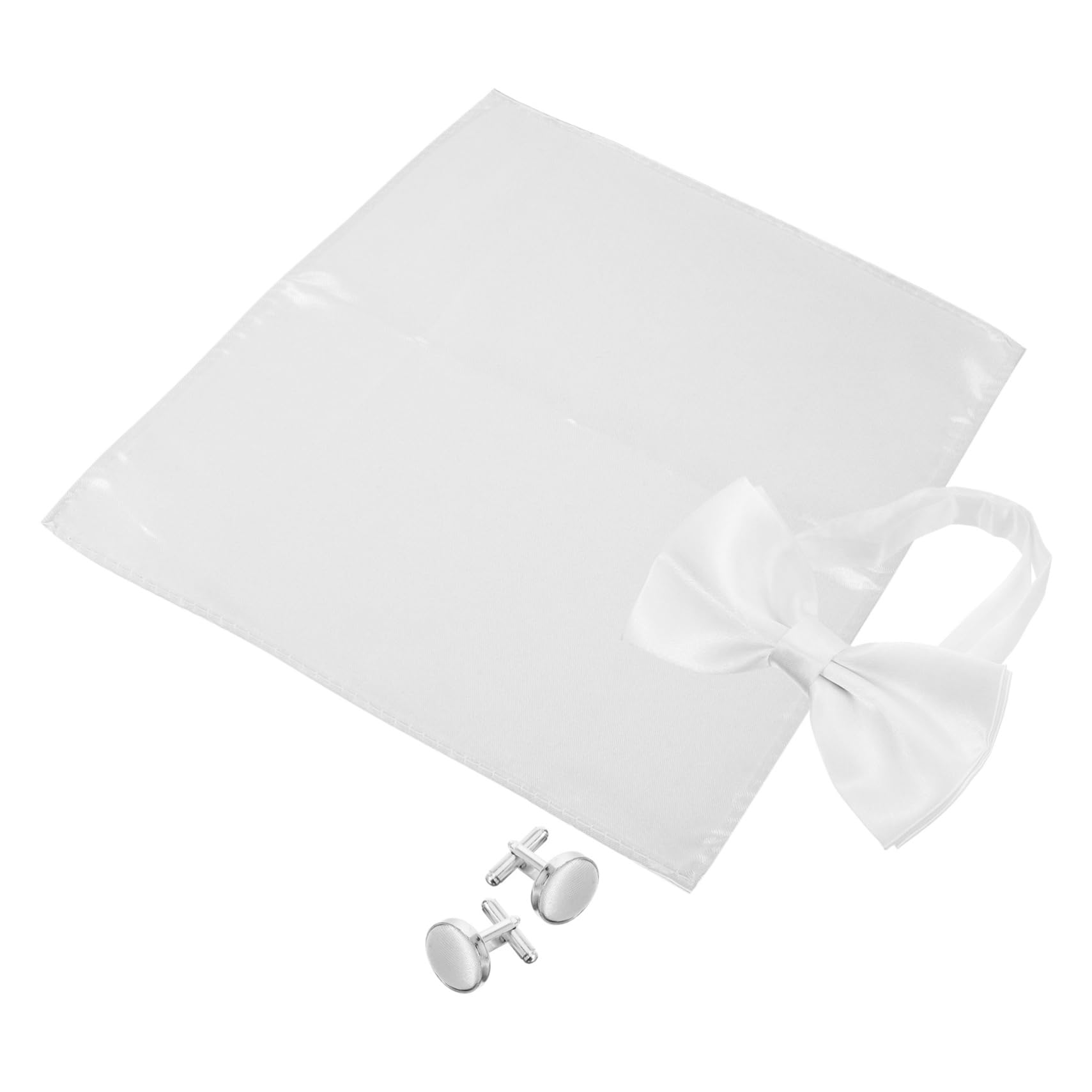 DEARMAMY traje de pajarita para hombre gemelos de padrinos de boda corbatas preatadas para hombres gemelos para camisas Gemelos de camisa atar corbatas para hombres pajarita de raso