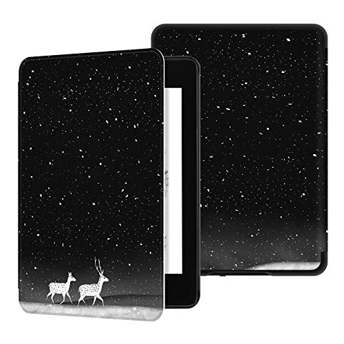 Ayotu Water-Safe Case For Kindle Paperwhite 2018 - Pu Leather Smart Cover With Auto Wake/Sleep - Fits Amazon All Kindle Paperwhite Leather Cover (10Th Generation-2018)，K10 The Amusing Deer #TOP10