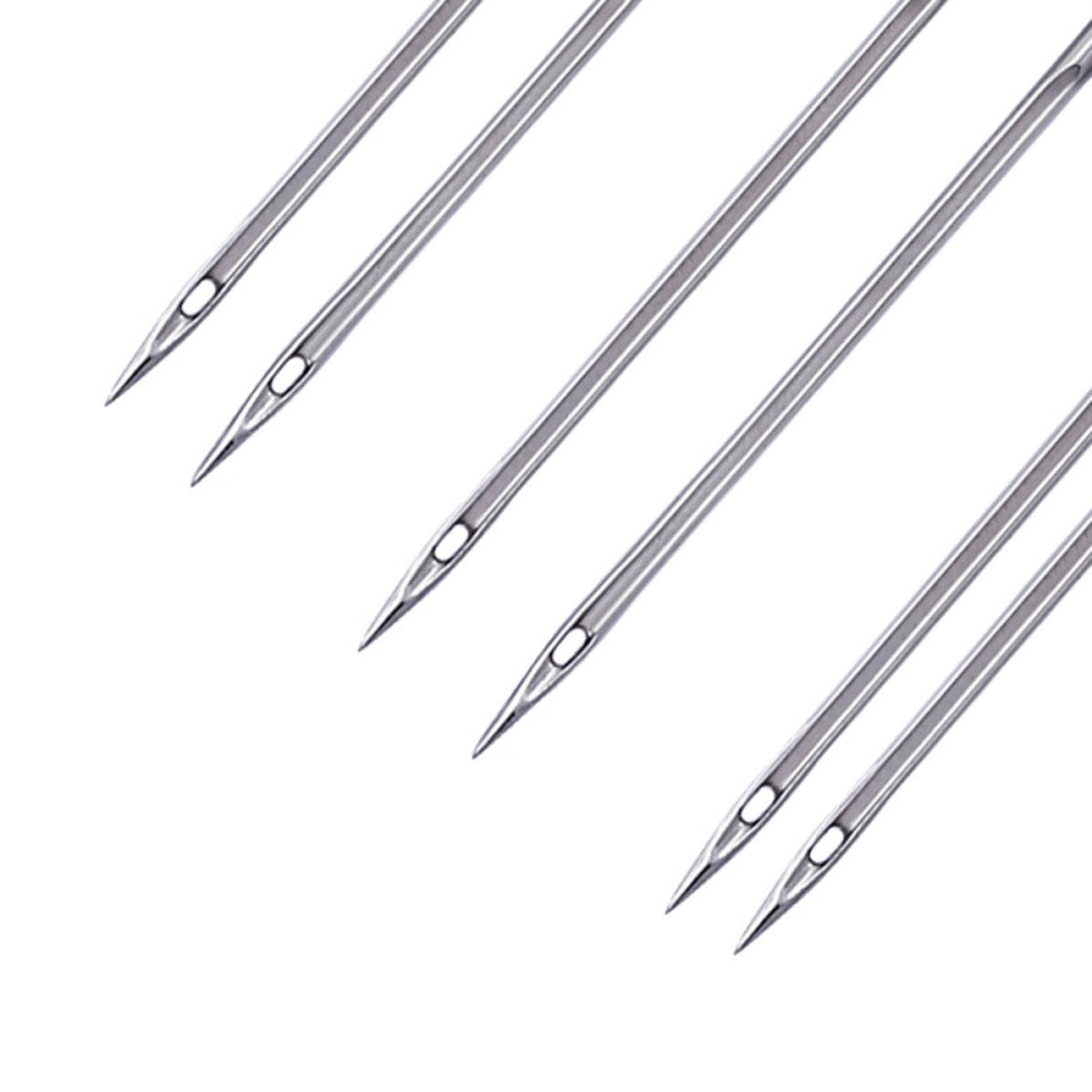 DOITOOL 100 Stück Elektrisches Multifunktions Zwillingsnadeln Satz für Nähmaschinen aus Metall Kompatibel mit Meisten Haushaltsnähmaschinen Einfach zu Lagern für Strickwaren und Jersey