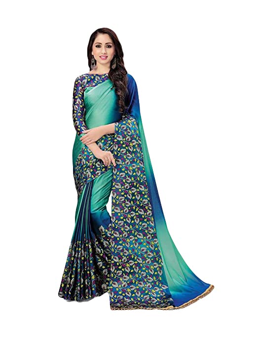 Buy OUR BRAND Saree Light Green Color Saree For Women's Saree For Womne