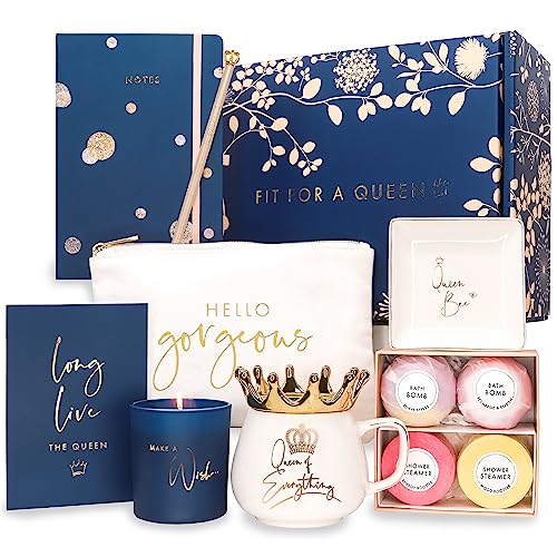Product Image of the Luxe England Gifts Royal Gift Basket for Women - Luxury Gifts for Women Designed in Britain – High-end Unique Gift Box for Women Friend, Wife, Mom, Sister