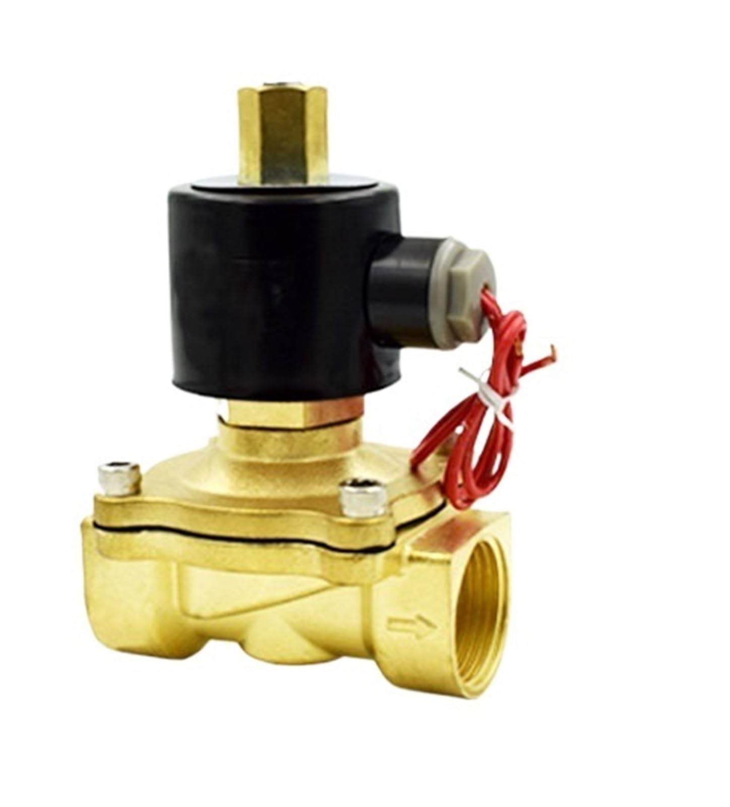 2 Way G1/2" Brass Normally Open Solenoid Valve(1/2",DC24V)