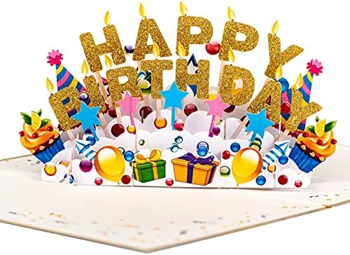 Happy Birthday Pop Up Card by DEVINE Popup Cards | 3D Birthday Card for Kids Mum Dad | Pop Up Greeting Cards | Pop Up Birthday Cards for Women | 3D Cards Pop Up Cards All Occasion | 3D Card Love Funny