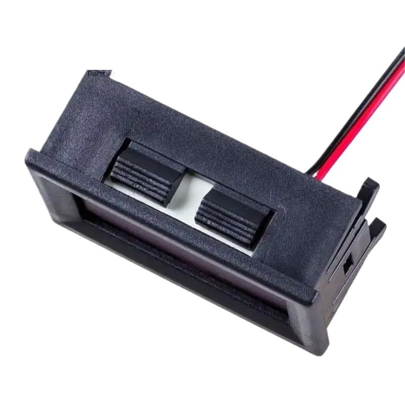 Nauwkeuriger Mini Digital Voltmeter Ammeter Digital Voltage Test Battery DC 4.5-30V 2 Wires for LED Display Gauge(Red)