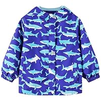 Domueay Kids Waterproof Jacket Girls Boys Hooded Lightweight Coat Windproof Long Sleeve Zip Up Thin Outwear Toddler Spring Autumn Warm Softshell Children Clothes Age 2-10 Years