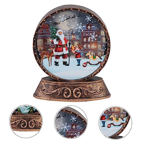 Abaodam 1 Peça De Mesa Bola De Neve Lanterna De Água De Natal Luzes Decorativas Enfeites Ao Ar Livre