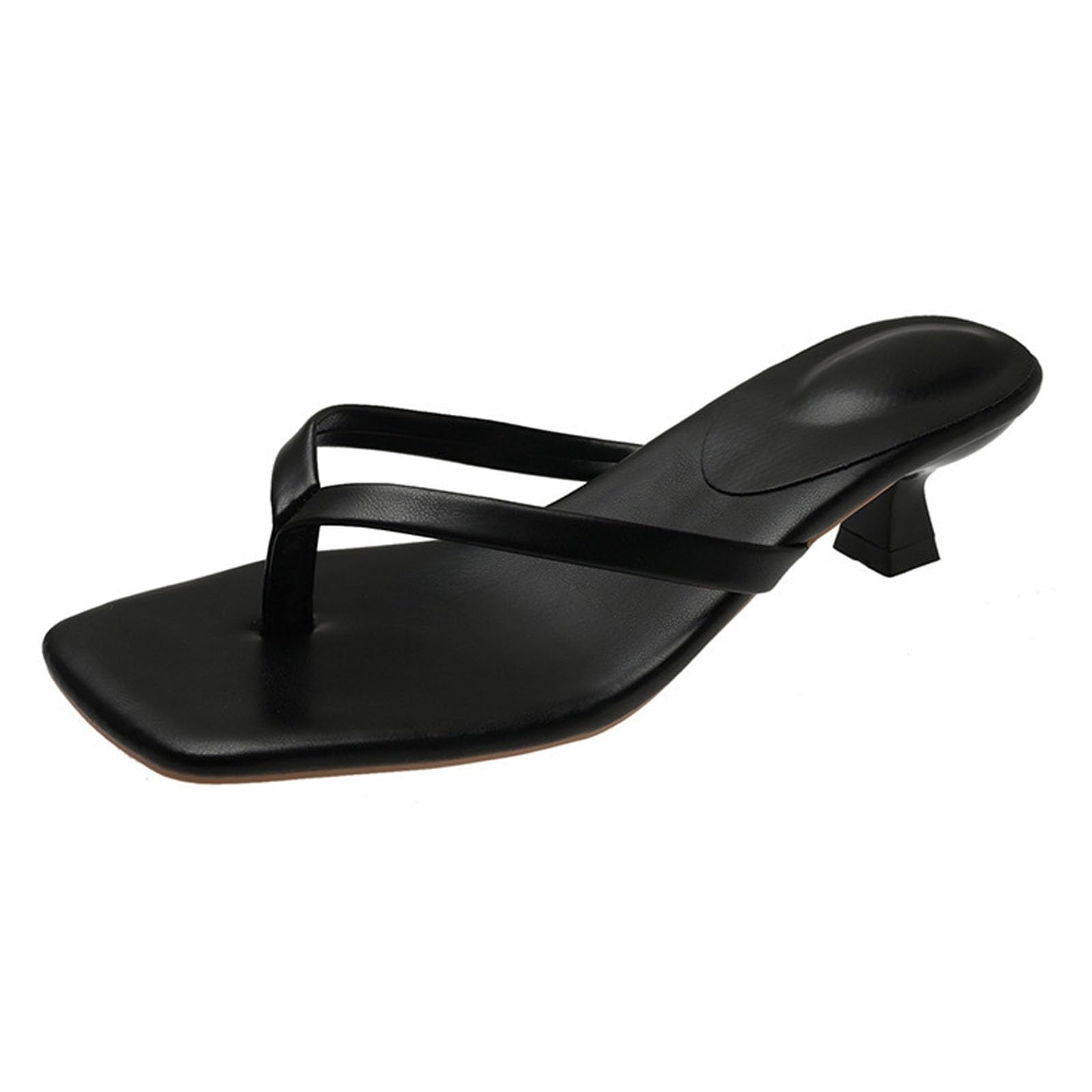 Générique Tongs à talons hauts pour femme - Tongs pour femme - Sandales à lanières - Sandales à talons hauts - Sandales à talons hauts - Sandales à talons - Élégantes - Chaussures d'été confortables