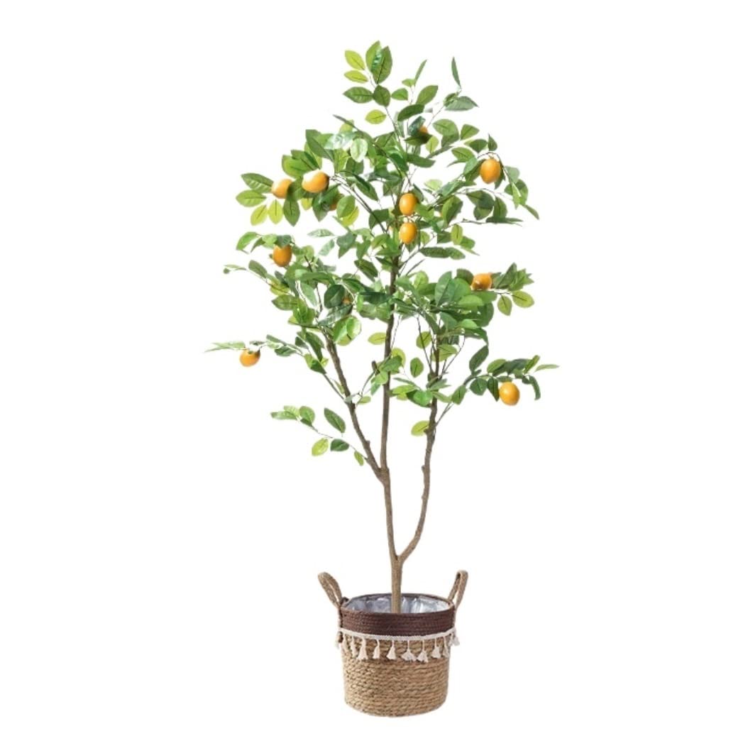 AYCDL Artificial Tree Plants Artificial Lemon Trees In Pots, Artificial Tree Fake Plant For Home House Office Garden Indoor Outdoor Decor Decoration Artificial Tree,B-140cm,A-150cm
