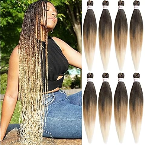 Leeven 8 Packs Pre Stretched Braiding Hair Cover