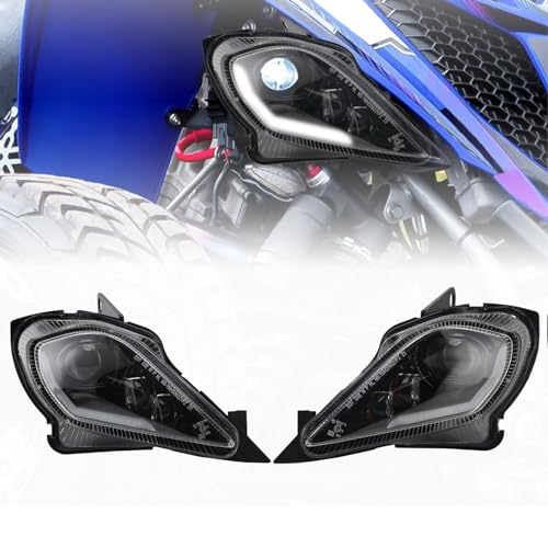 BIUGERCN ATV Faros motocicleta Raptor 700 luz de señal de giro Raptor Head Kit de montaje para Raptor 700 YFZ450 Raptor230 350 450R 450X 700 700R Wolverine350/450