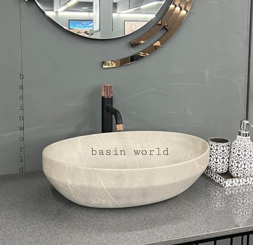 Image of IMPORTED Ceramic Wash Basin Countertop Tabletop Bathroom Sink Wash Basin (20 x 14.5 x 5.5 INCH) NCTT-441