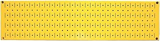 Wall Control Narrow Pegboard 8in x 32in Yellow Metal Pegboard Runner Tool Board