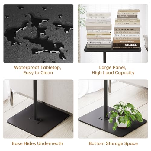 Table en forme de C NiHome réglable en hauteur avec pieds ajustables - 7