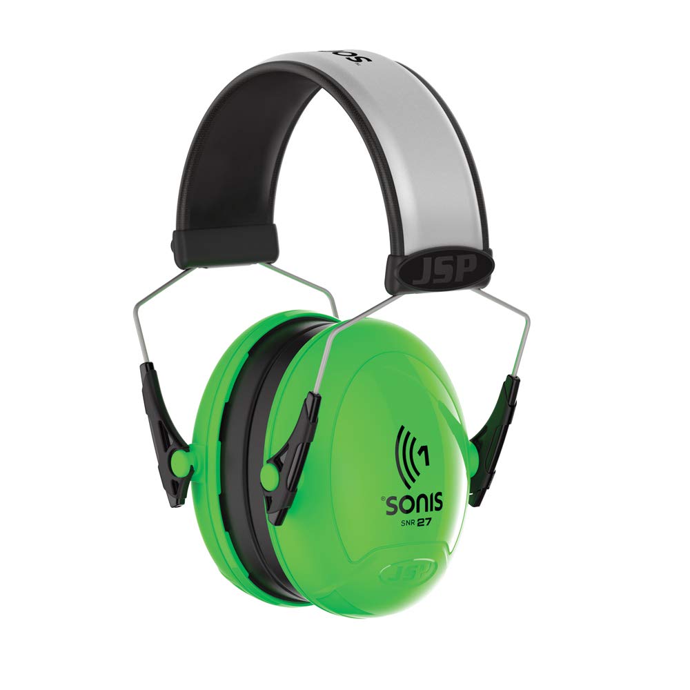 JSP Sonis1 Extra Visibility Adjustable Ear Defenders 27dB SNR (AEB010-0B1-B00)