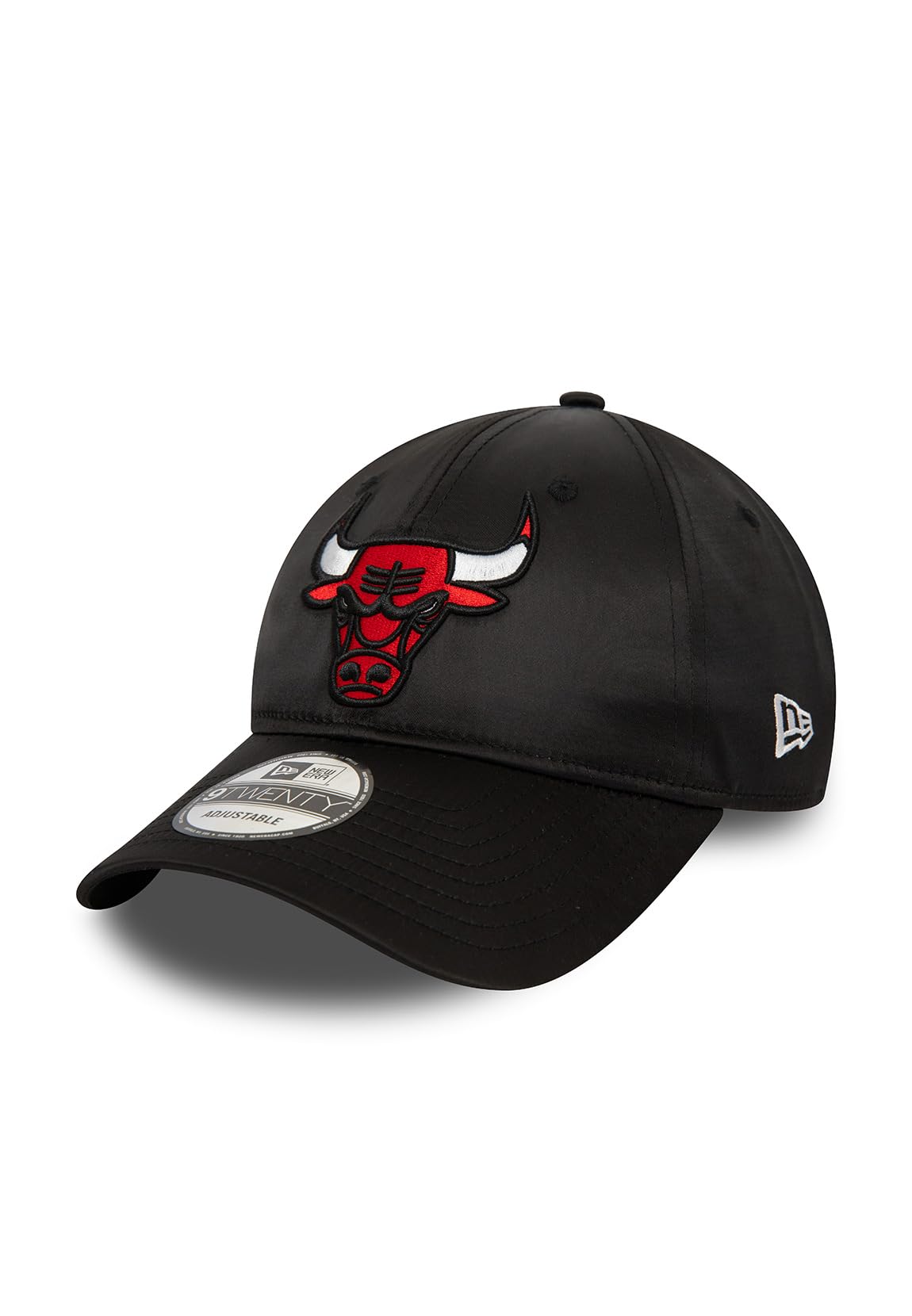 New Era 9Forty Strapback Cap - Satin Chicago Bulls Black