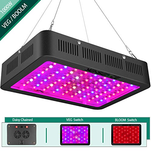 1000w LED Grow Light with Bloom and Veg Switch,Yehsence Daisy Chained LED Plant