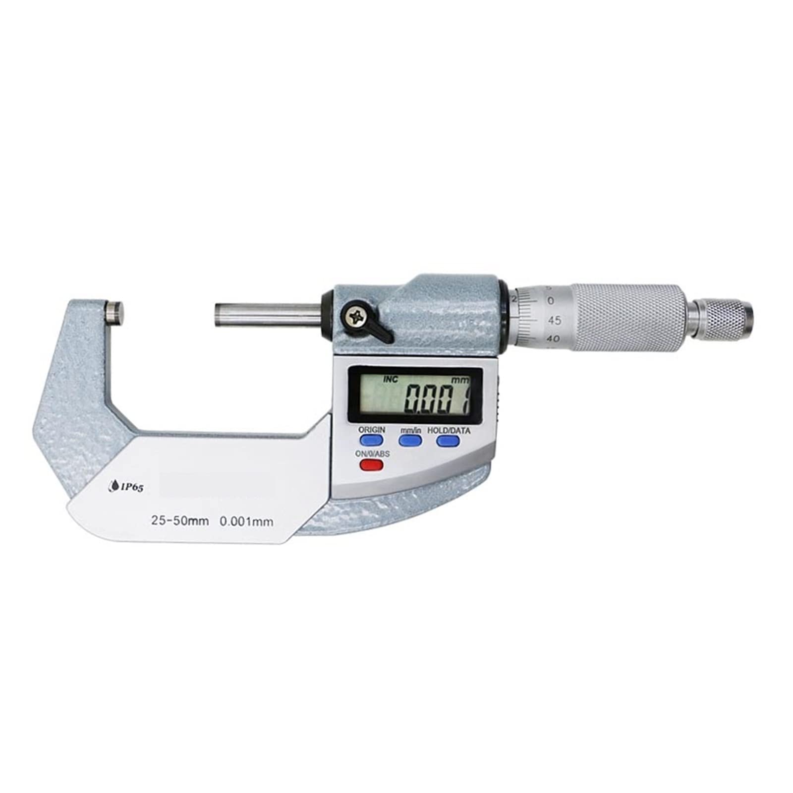 Micrometer, IP65 Waterproof 25-50 Mm Outside Micrometer Electronic 0.001 Micron Caliper Gauge
