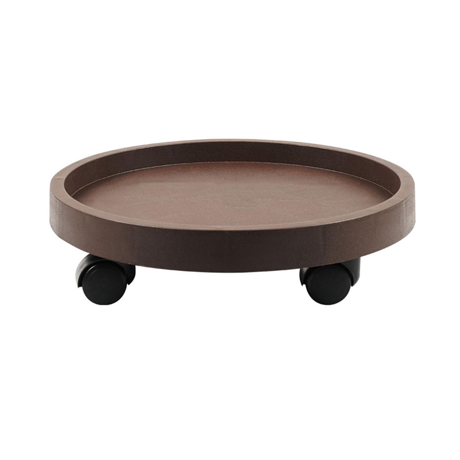 Kx9Lb8d plant saucer Round Movable Flower Pot Stand Tray, with Wheels Planter Bonsai Saucer Base flower pot saucer(Black,Medium)
