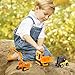 Liberty Imports Construction Vehicles Kids Toys - 4 Pieces Mini Car Diecast Metal Trucks Play Engineering Set - Forklift, Bulldozer, Excavator, Tractor