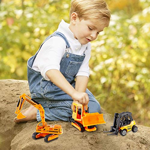 image for Liberty Imports Construction Vehicles Kids Toys - 4 Pieces Mini Car Di