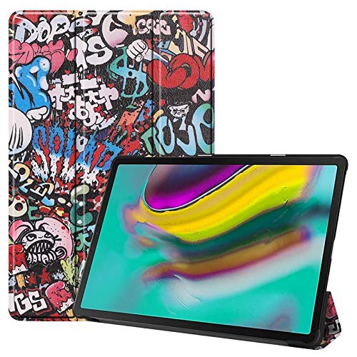 Schutzhülle für Samsung Galaxy Tab S5e 26,7 cm (10,5 Zoll) SM-T720/SM-T725 (2019), Motiv Eule, Schmetterling, Blume, Löwenzahn, Eiffelturm