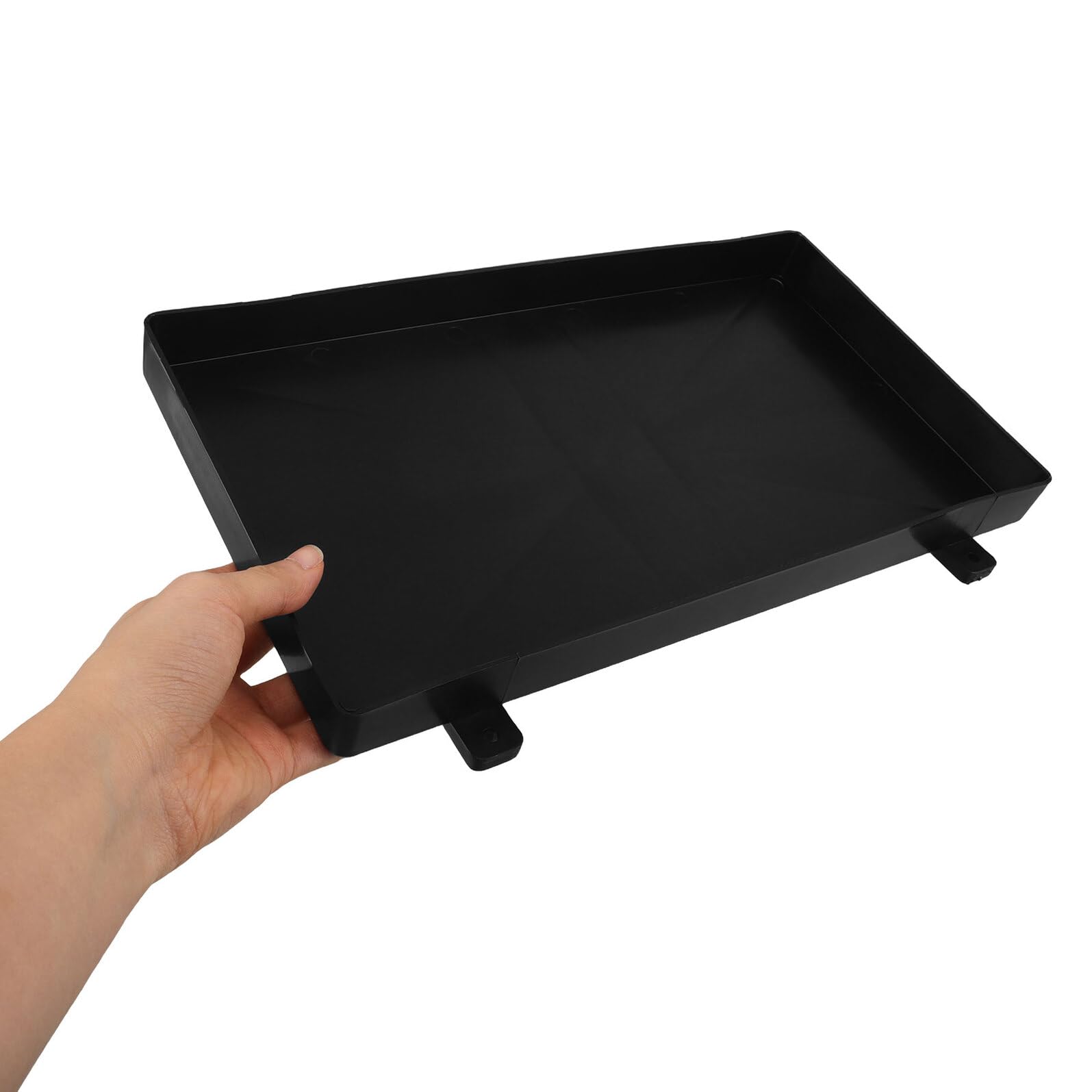 SOIMISS Schwarze Marine Batteriehalterung aus PC mit Wetterfestem Design und Vorgebohrten Löchern für Einfache Installation an Boot Auto und Wohnmobil unter Rauen Bedingungen
