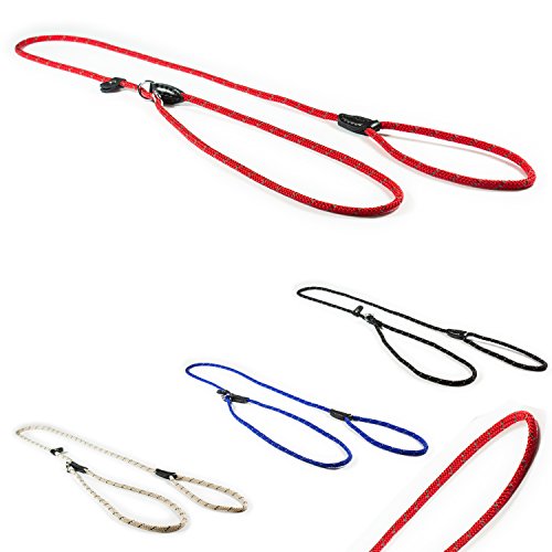 CarlCurt - Classic Line: Retriever-Hundeleine Aus Strapazierfähigem Nylon, Rund, 1,70m, Rot Cover