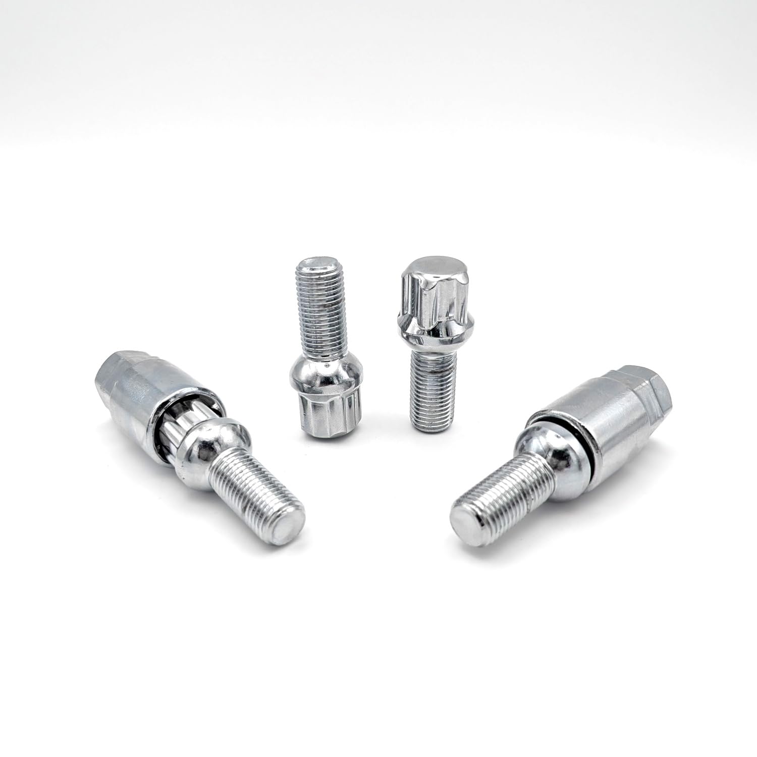 TRACER Juego de pernos para llanta antirrobo M14 x 1,5, 27 mm, con 2 llaves compatibles con Audi, VW, Seat, Skoda