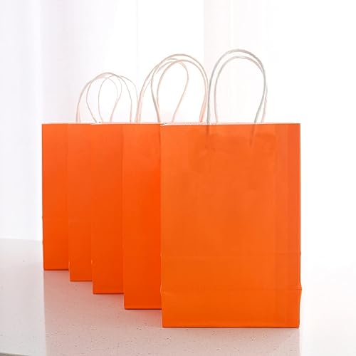 Miniatura 2 de ysmile Bolsa de regalo de 12 ct con asa de papel Goodie Present Kraft Bolsa a granel para dulces de recuerdo de fiesta a granel 8.2x5.9x3.1 de