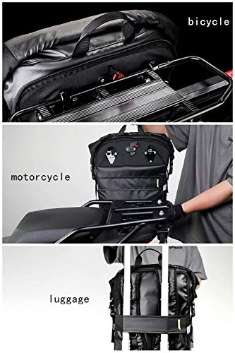 Rhinowalk Multifunction 24L Bike Pannier Bag Waterproof Bicycle Rear Seat Bag Laptop Backpack Motor Bag Luggage Bag - Image 7